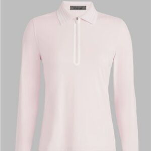 G/FORE Pink Quarter Zip Golf Top